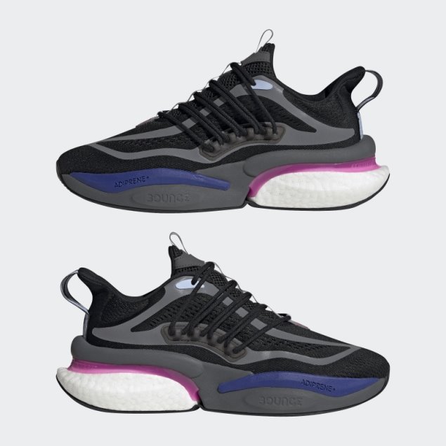 Negro Adidas Alphaboost V1 Zapatos De Impulso Sostenible