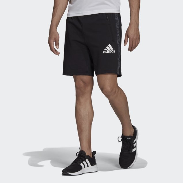 Shorts Negros Aeroready Diseñados Para Mover Sport Motion Logo Adidas