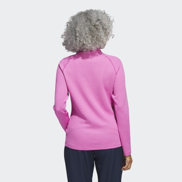 Jersey De Golf Con Cremallera 1/4 Fucsia Adidas