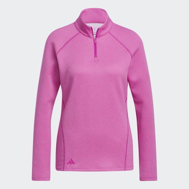 Jersey De Golf Con Cremallera 1/4 Fucsia Adidas
