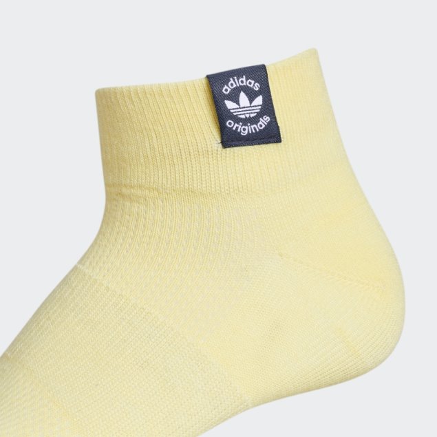 Calcetines Adidas Union Amarillos Corte Bajo 3 Pares