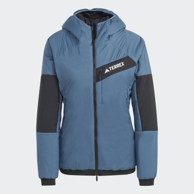 Chaqueta Con Capucha Steel Terrex Techrock Stretch Primaloft Adidas