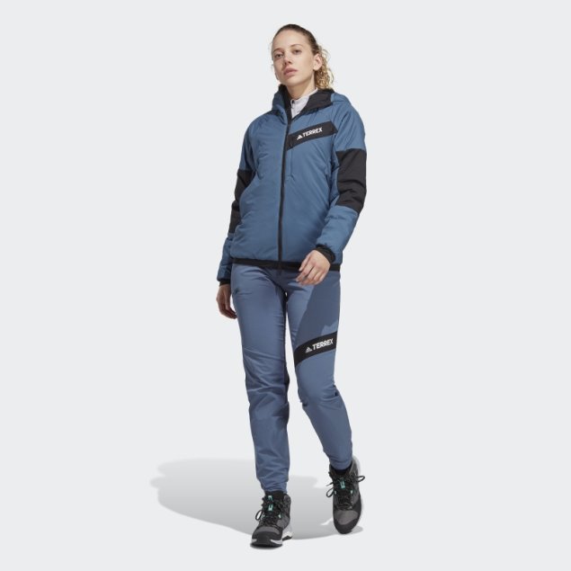 Chaqueta Con Capucha Steel Terrex Techrock Stretch Primaloft Adidas