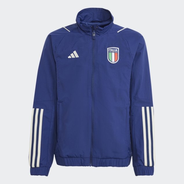Italia Tiro 23 Presentación Track Top Azul Oscuro Adidas Elegante