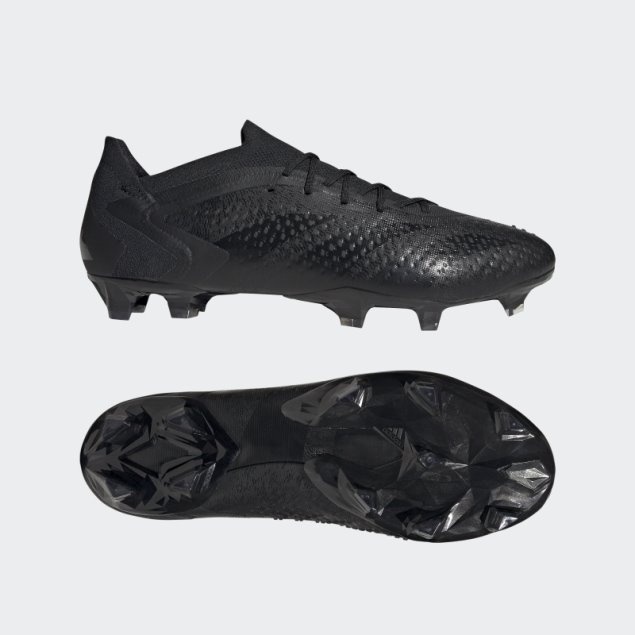 Adidas Predator Precision.1 Low Tacos De Fútbol Para Terreno Firme Negro