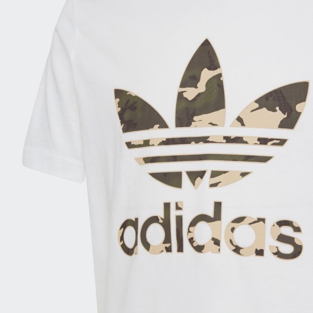 Camiseta Camo Adidas Blanca