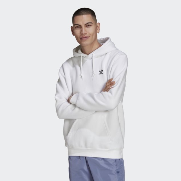 Sudadera Adidas Adicolor Essentials Trefoil Blanca