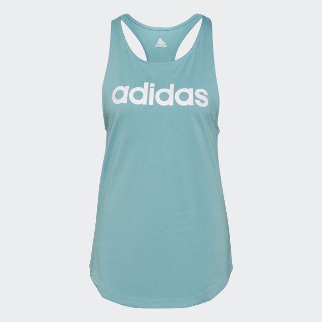 Camiseta Sin Mangas Adidas Mint Ton Essentials Con Logo Suelto