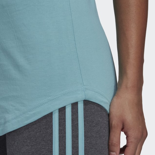 Camiseta Sin Mangas Adidas Mint Ton Essentials Con Logo Suelto