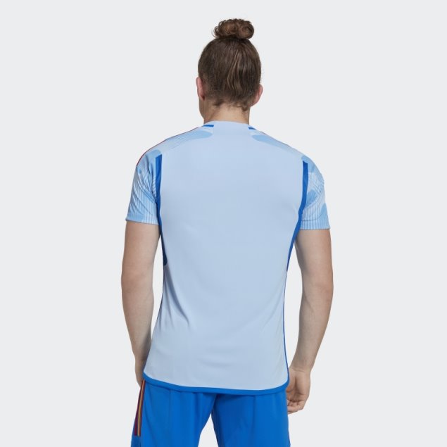 Camiseta Adidas España 22 Segunda Equipación Azul Brillo