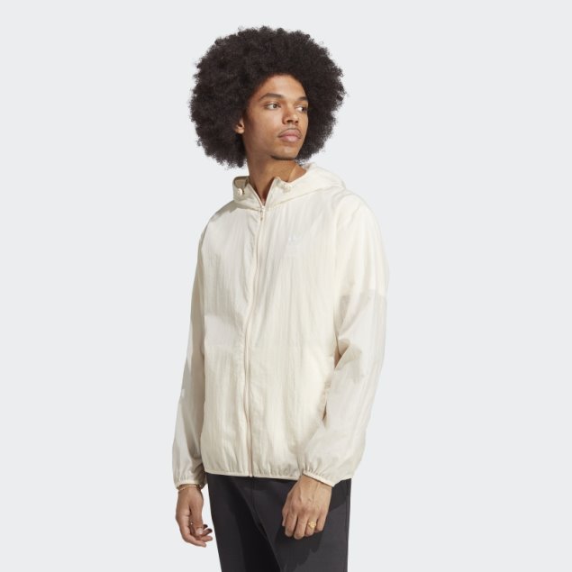 Cortavientos Adidas Trefoil Essentials Blanco