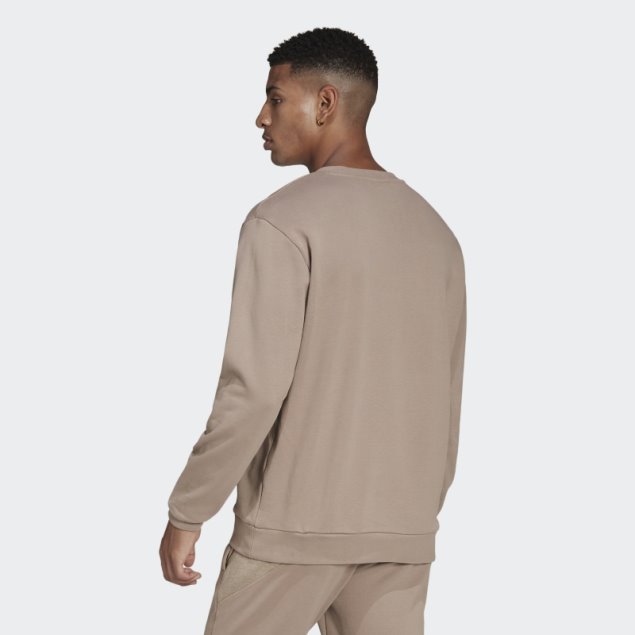 Adidas Marron Tiza R.y.v. Sudadera Básica Con Cuello Redondo