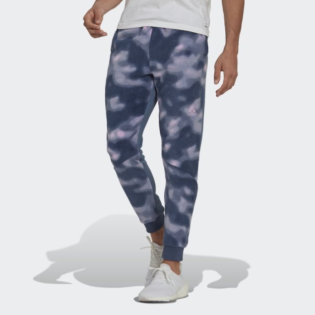Pantalón Polar Con Estampado Natural Acero Adidas