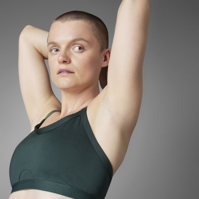 Sujetador Verde De Sujeción Ligera Adidas Authentic Balance Yoga