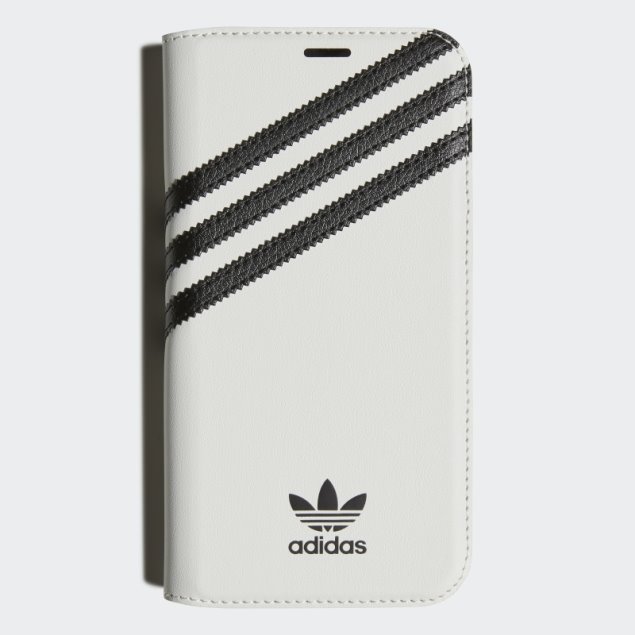 Funda Adidas Blanca O Booklet Pu Para Iphone 12 / 12 Pro Hot