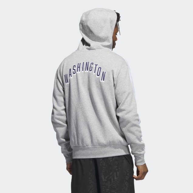 Sudadera Gris Con Cremallera Completa Huskies Adidas