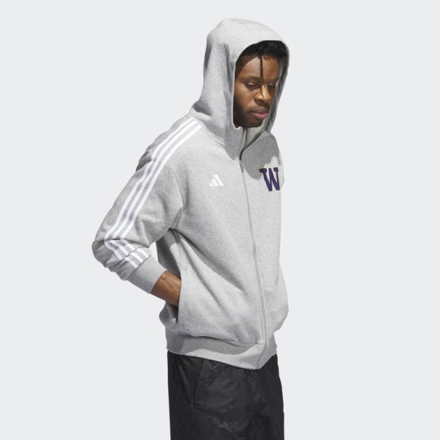 Sudadera Gris Con Cremallera Completa Huskies Adidas