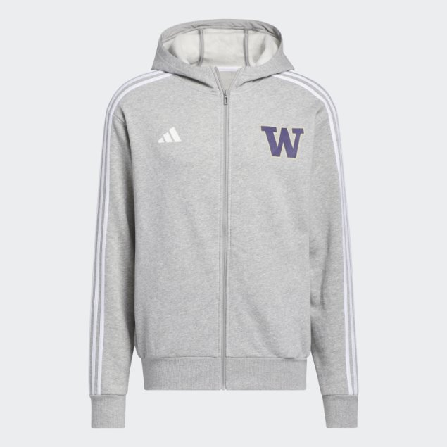 Sudadera Gris Con Cremallera Completa Huskies Adidas