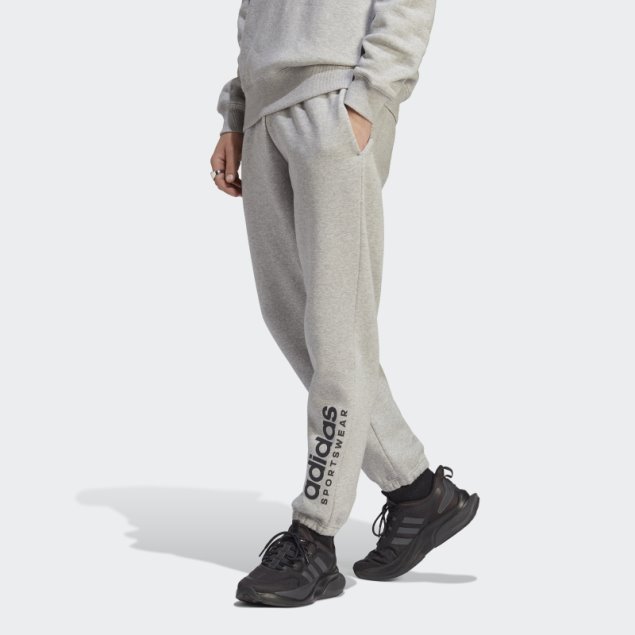 All Szn Fleece Pantalón Gráfico Gris Medio Adidas