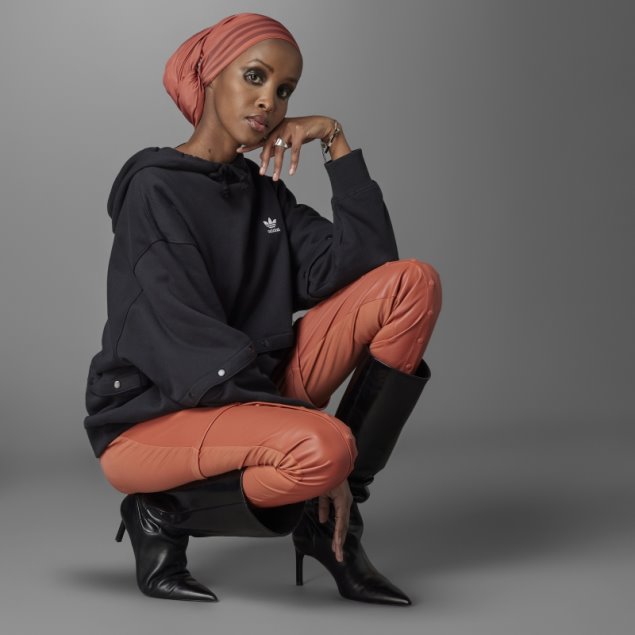 Adidas Sudadera Con Capucha Negra Always Original Con Botones A Presión