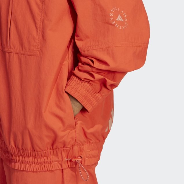 Burnt Cayenne Adidas By Stella Mccartney Chaqueta De Chándal Tejida Sólida Truecasuals Caliente