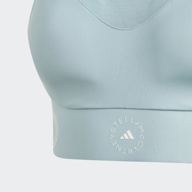 Sujetador Deportivo Adidas By Stella Mccartney Truepace High Support Gris Ceniza