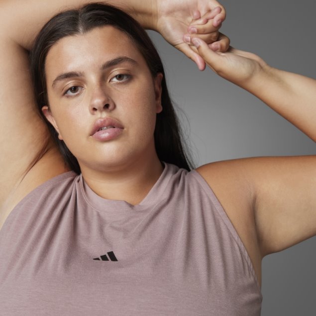 Camiseta Sin Mangas De Yoga Authentic Balance (tallas Grandes) Púrpura Adidas