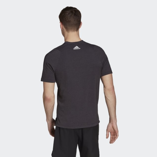 Camiseta De Entrenamiento Con 3 Barras Adidas Train Icons Negra