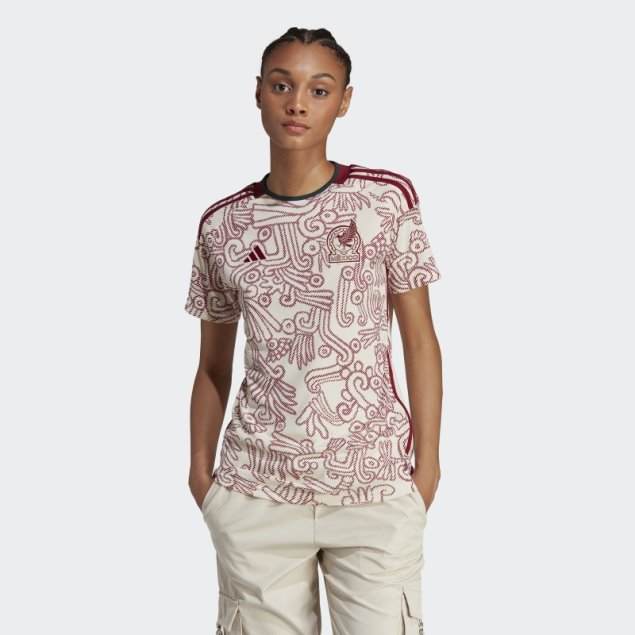 Camiseta Adidas Mexico 22 Segunda Equipacion Blanca