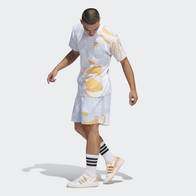 Shorts Adiplay Allover Print Tinte Cielo Adidas