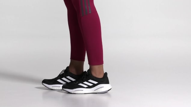 Adidas Solar Glide 5 Zapatillas De Running Anchas Negras