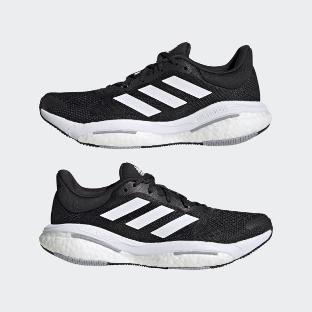 Adidas Solar Glide 5 Zapatillas De Running Anchas Negras