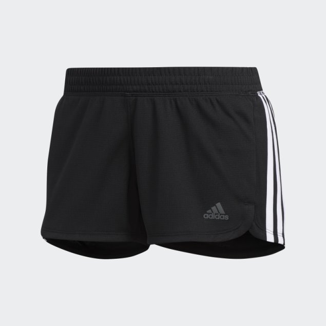 Shorts Negros Pacer 3 Rayas Adidas