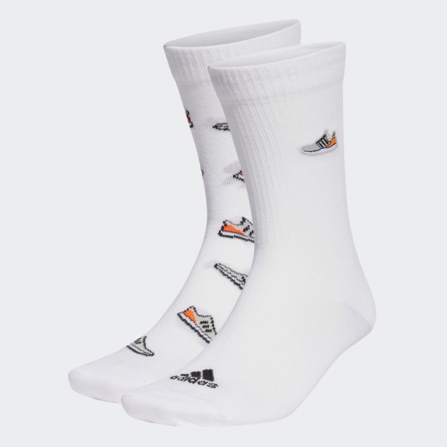 Run X Ultraboost Shoe Love Graphic Calcetines 2 Pares Blanco Adidas