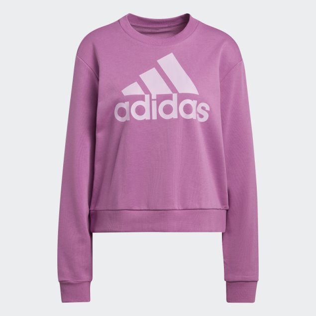 Adidas Essentials Logo Sudadera Suelta Lila