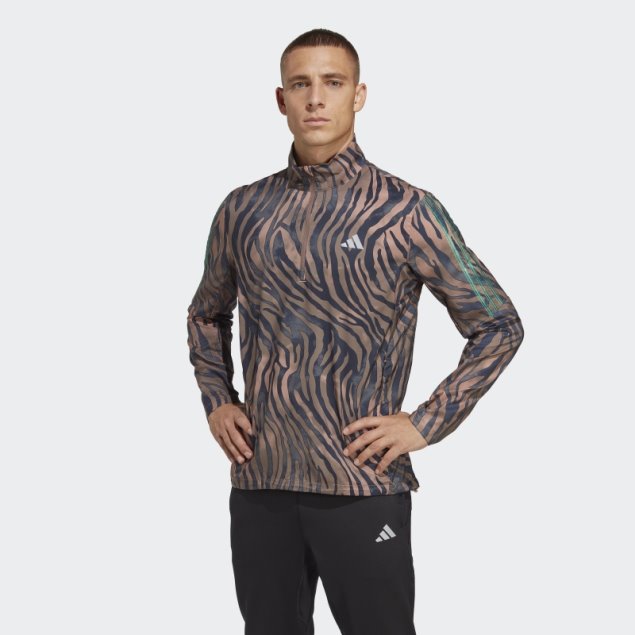 Romper La Norma Chaqueta Con Media Cremallera Adidas Multicolor