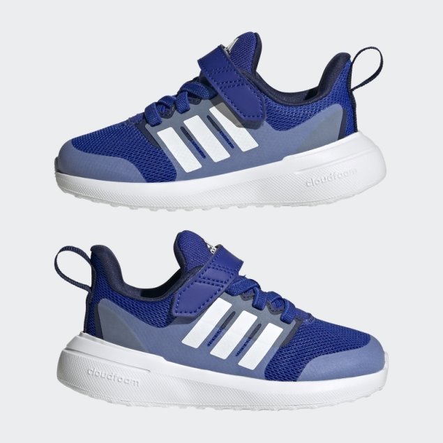 Azul Adidas Fortarun 2.0 Cloudfoam Elastic Lace Top Strap Zapatos