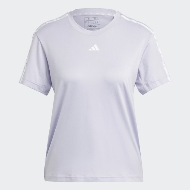 Camiseta Aeroready Train Essentials 3 Rayas Plata Amanecer Adidas
