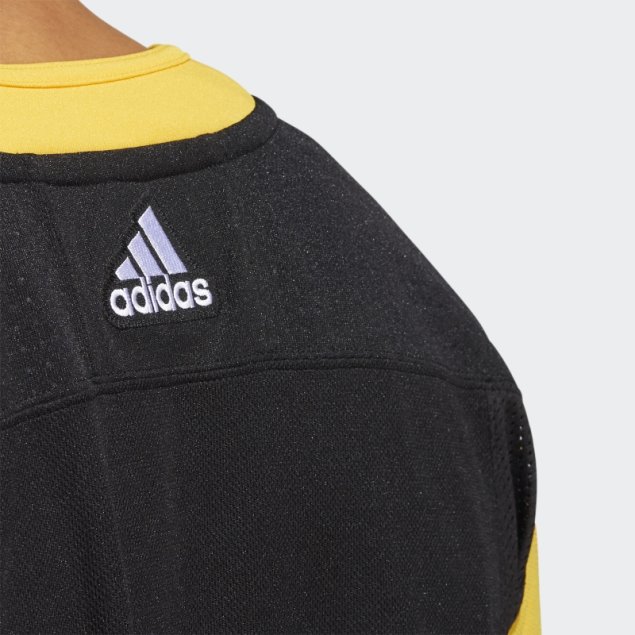 Camiseta Adidas Penguins Primera Equipación Autentica Negra