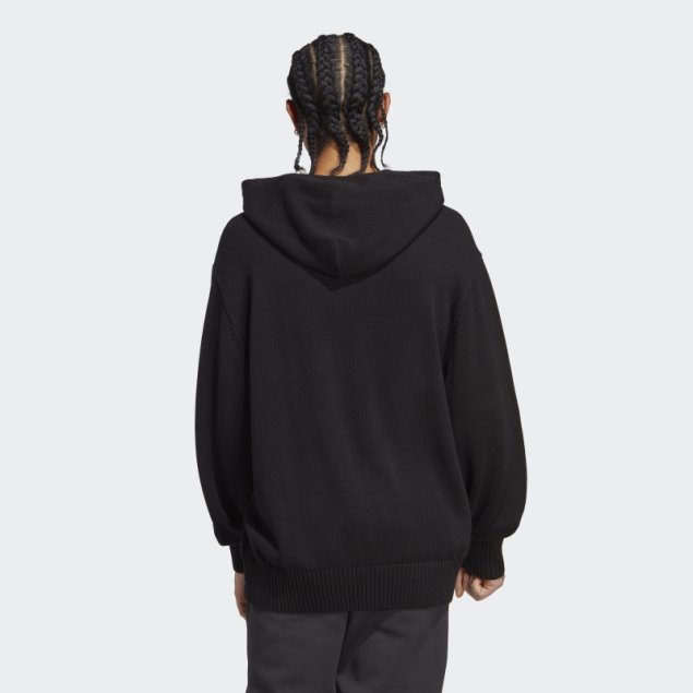 Sudadera Premium Essentials Knit Negra Adidas