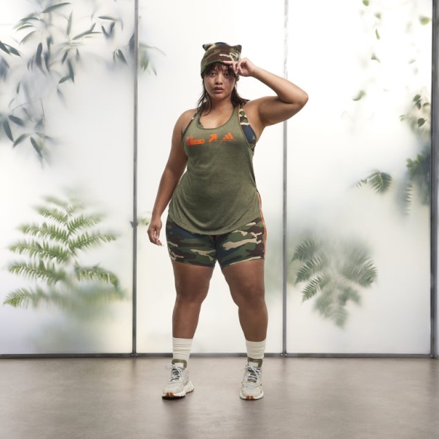 Pine Adidas Camiseta Sin Mangas Suelta (talla Grande) Caliente