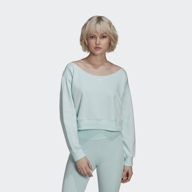 Sudadera Holgada Con Cuello Redondo Adidas