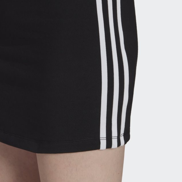 Adidas Adicolor Classics Ajustado Vestido De Verano Negro