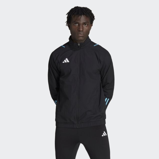 Chamarra De Viaje Adidas Tiro 23 Negra