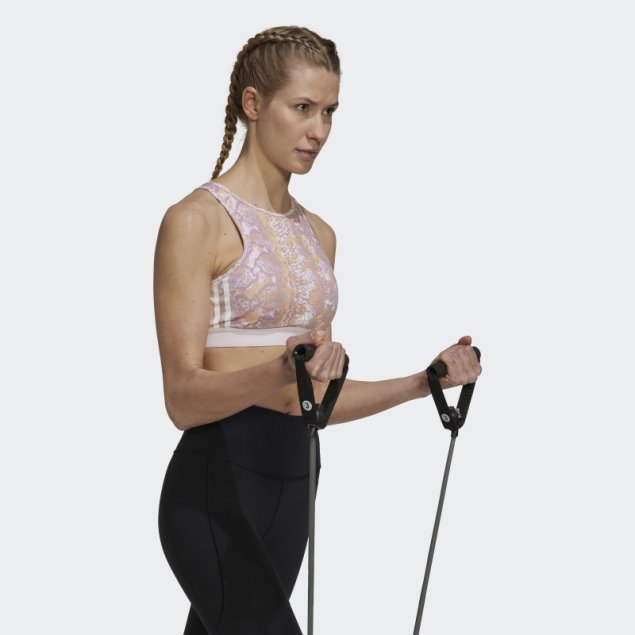 Sujetador Deportivo Hyperglam AeroReady De Sujeción Ligera Multicolor Adidas