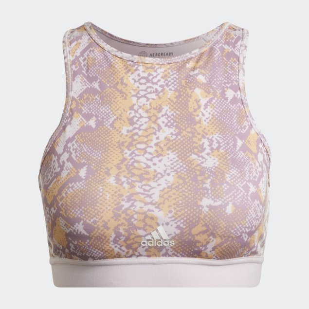 Sujetador Deportivo Hyperglam AeroReady De Sujeción Ligera Multicolor Adidas