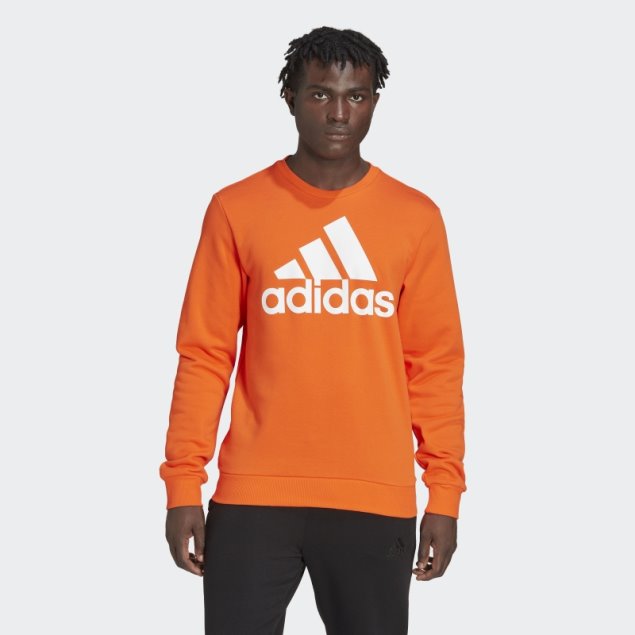 Sudadera Con Logo Grande Essentials Adidas Naranja