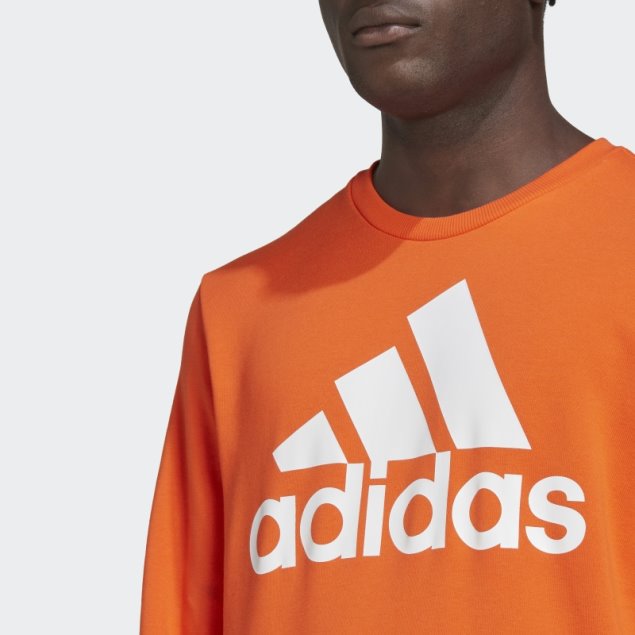 Sudadera Con Logo Grande Essentials Adidas Naranja