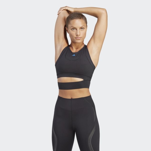 Camiseta De Tirantes De Entrenamiento Corta Adidas Hiit Heat.rdy Entallada Negra