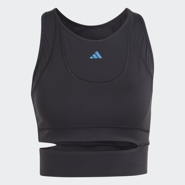 Camiseta De Tirantes De Entrenamiento Corta Adidas Hiit Heat.rdy Entallada Negra